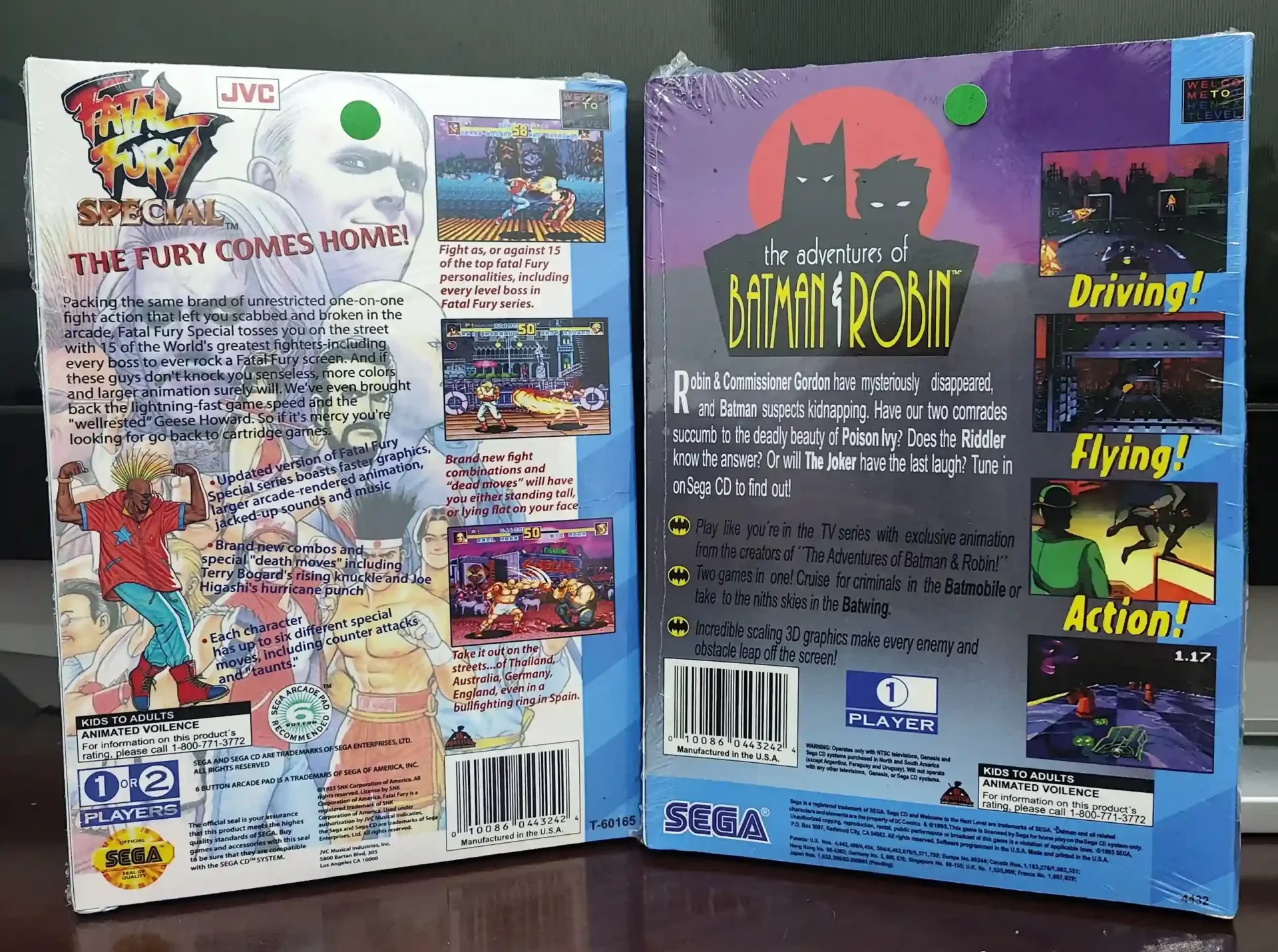 KF/ LFERNANDO /FATAL E BATMAN SEGA CD 88,00 SEGUIDOS DE 8,00