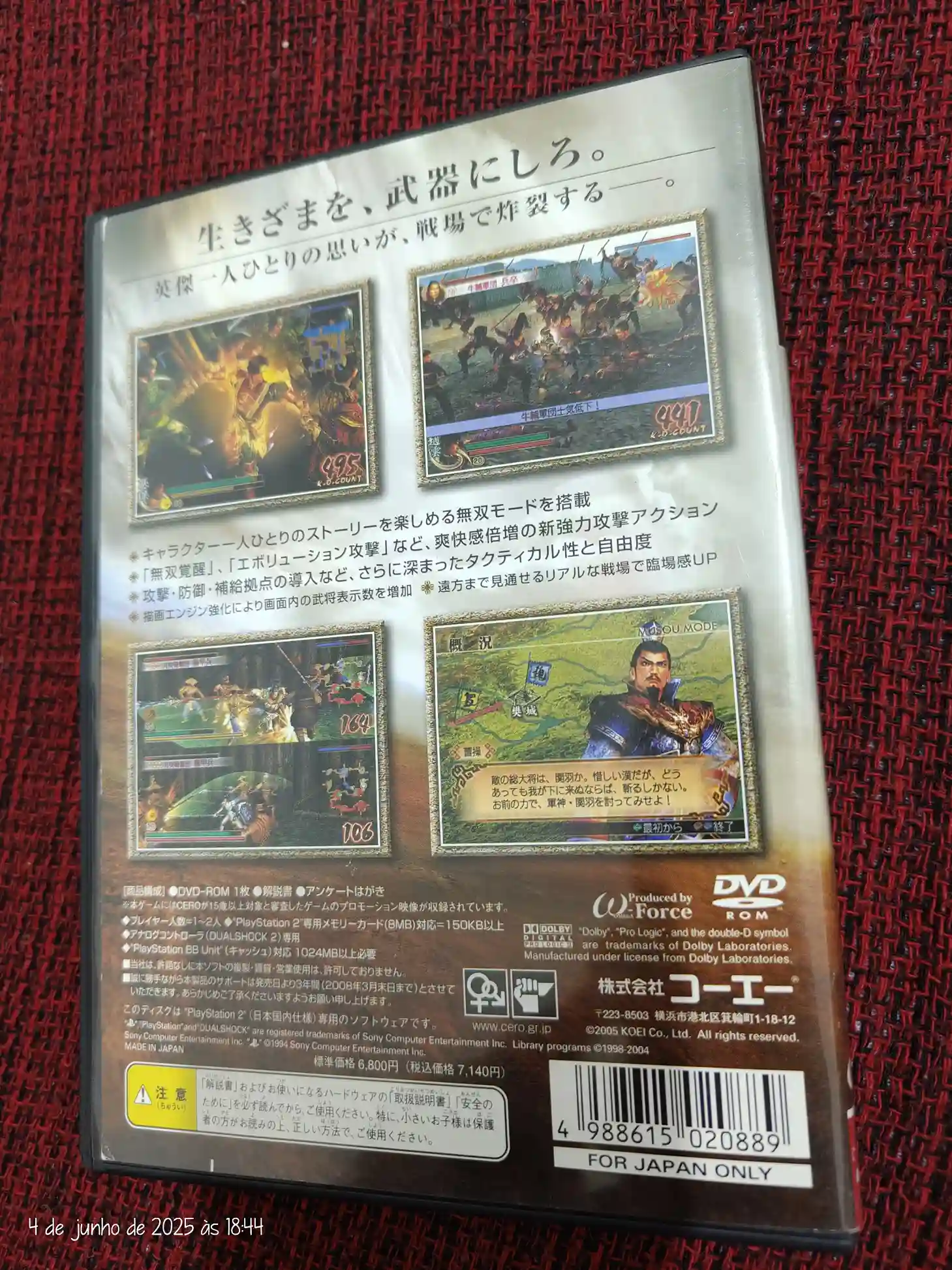 KF/ SHIN.MUSOU 4 ORIGINAL PS2 39,00 SEGUIDOS DE 6,00