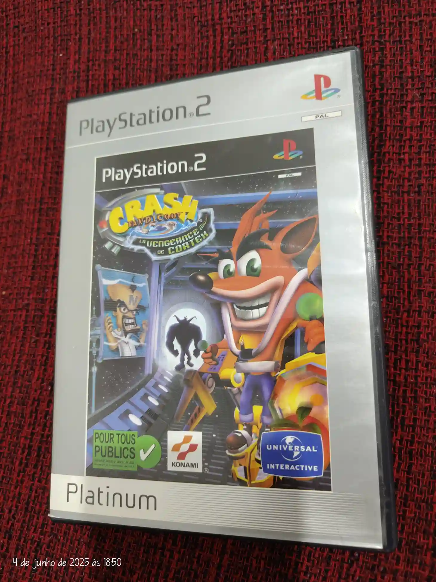 KF/ Nabel /CRASH ORIGINAL PS2 59,00 SEGUIDOS DE 6,00