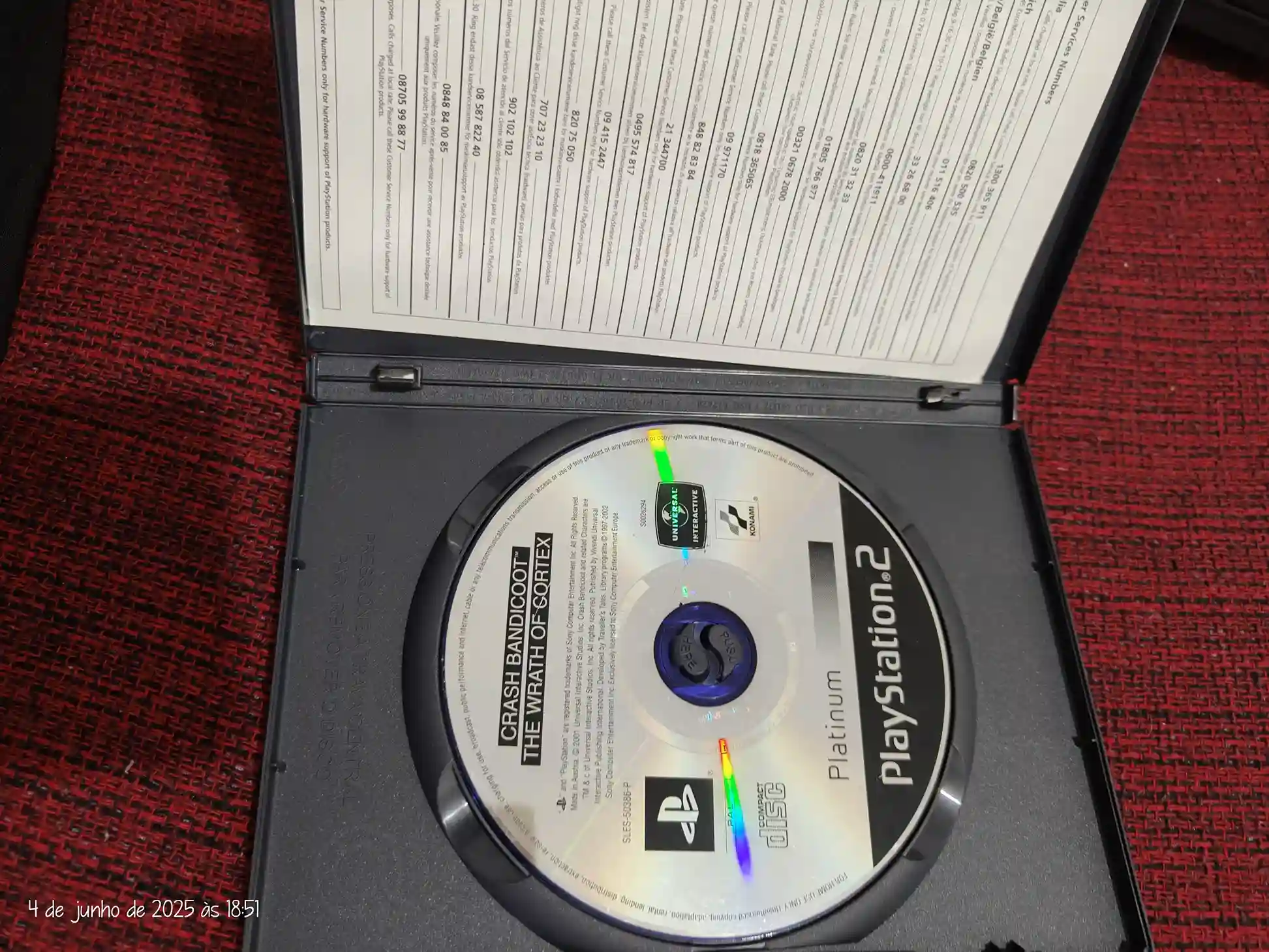 KF/ Nabel /CRASH ORIGINAL PS2 59,00 SEGUIDOS DE 6,00