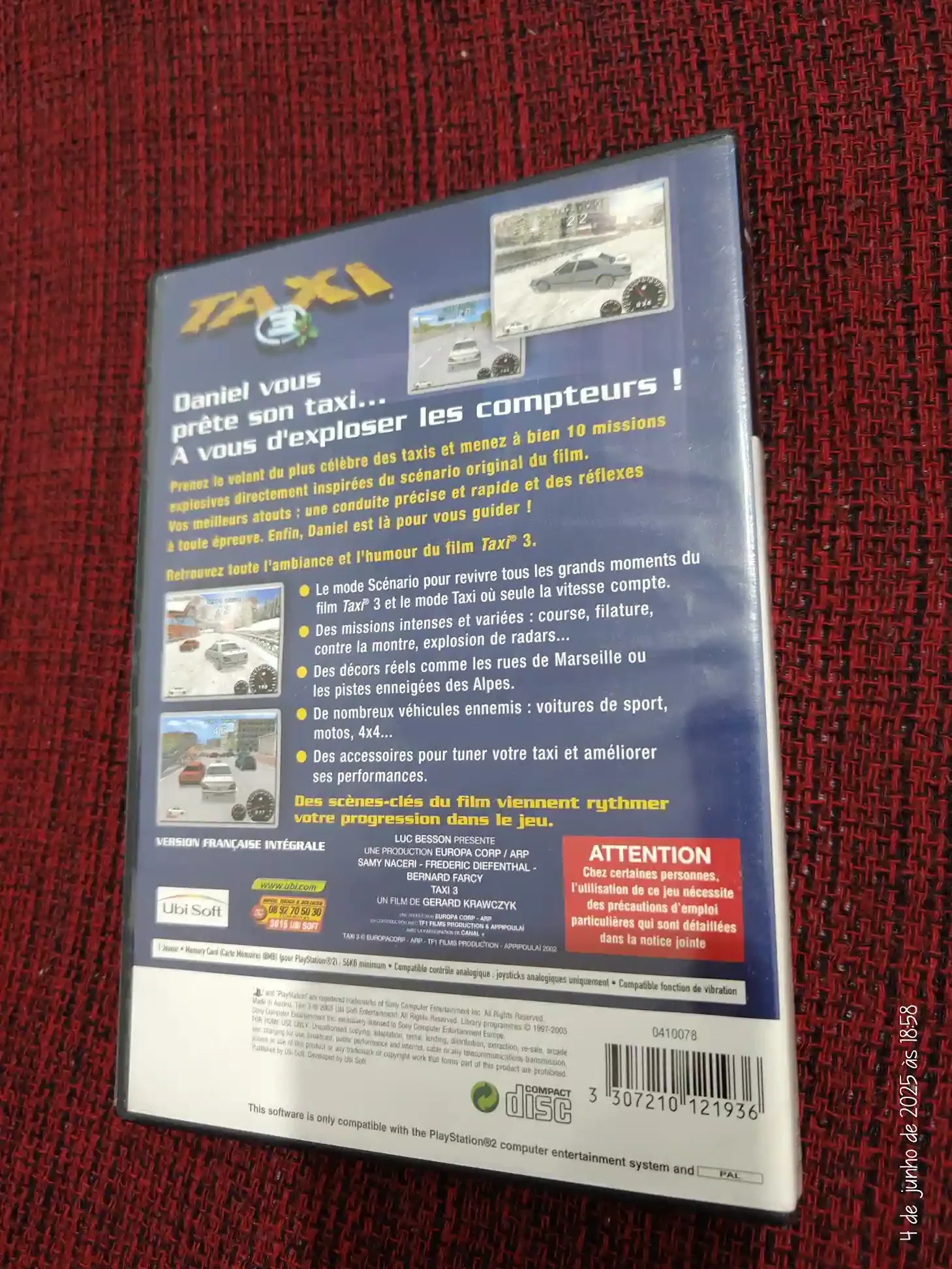 KF/ Victor88 /TAXI 3 ORIGINAL PS2 59,00 SEGUIDOS DE 6,00