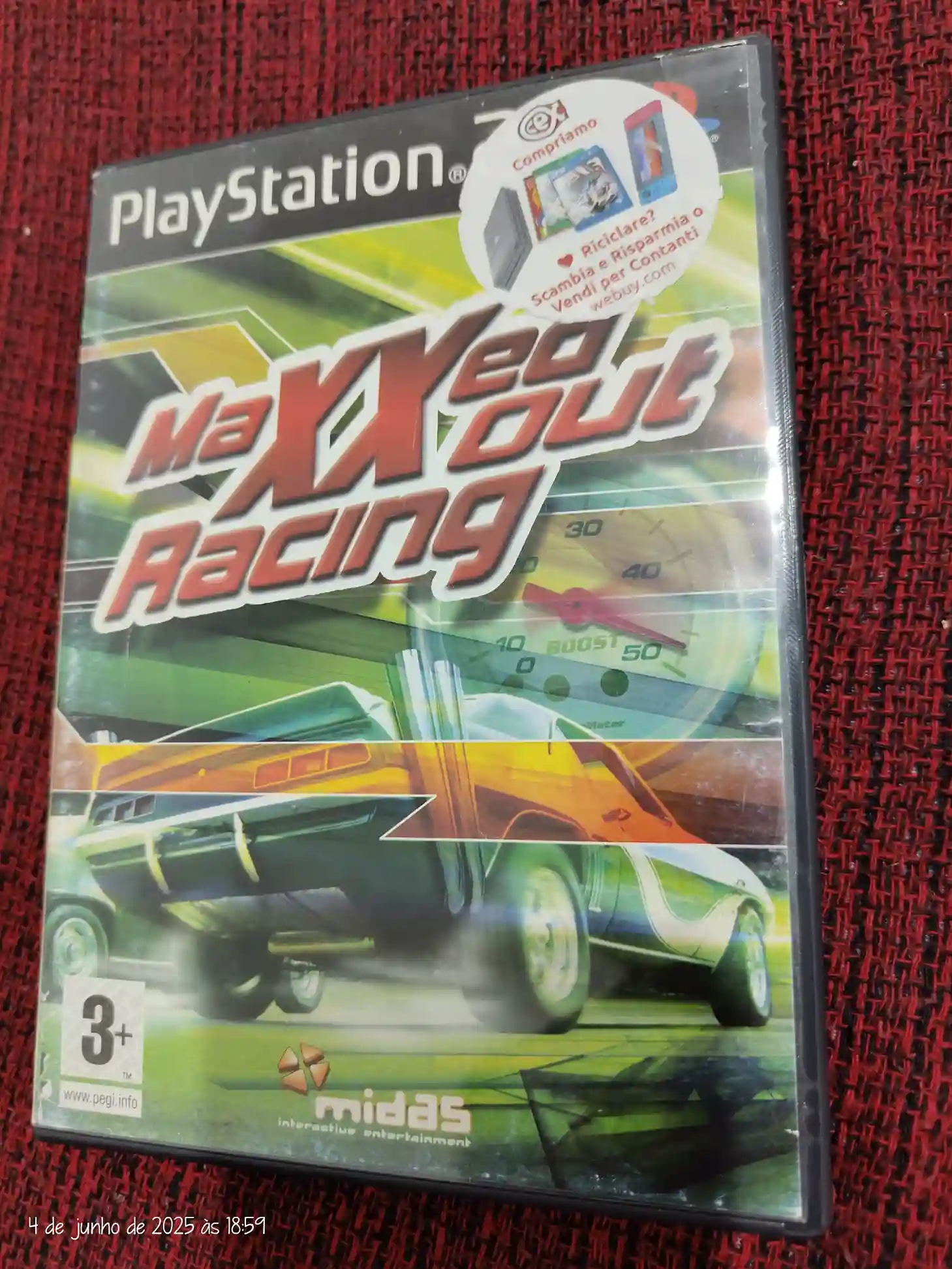 KF/ MAX RACING ORIGINAL PS2 49,00 SEGUIDOS DE 6,00