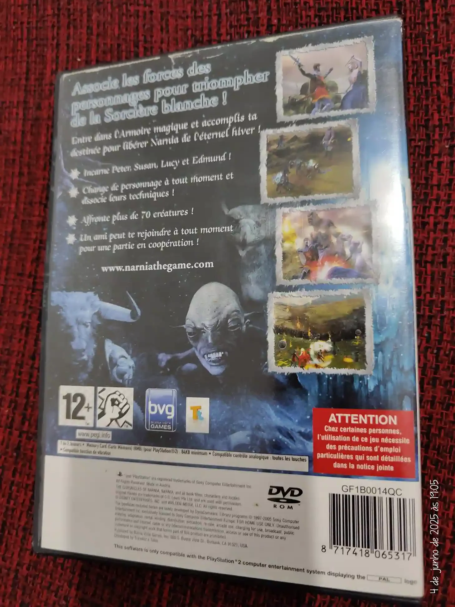 KF/ NARNIA ORIGINAL PS2 49,00 SEGUIDOS DE 6,00