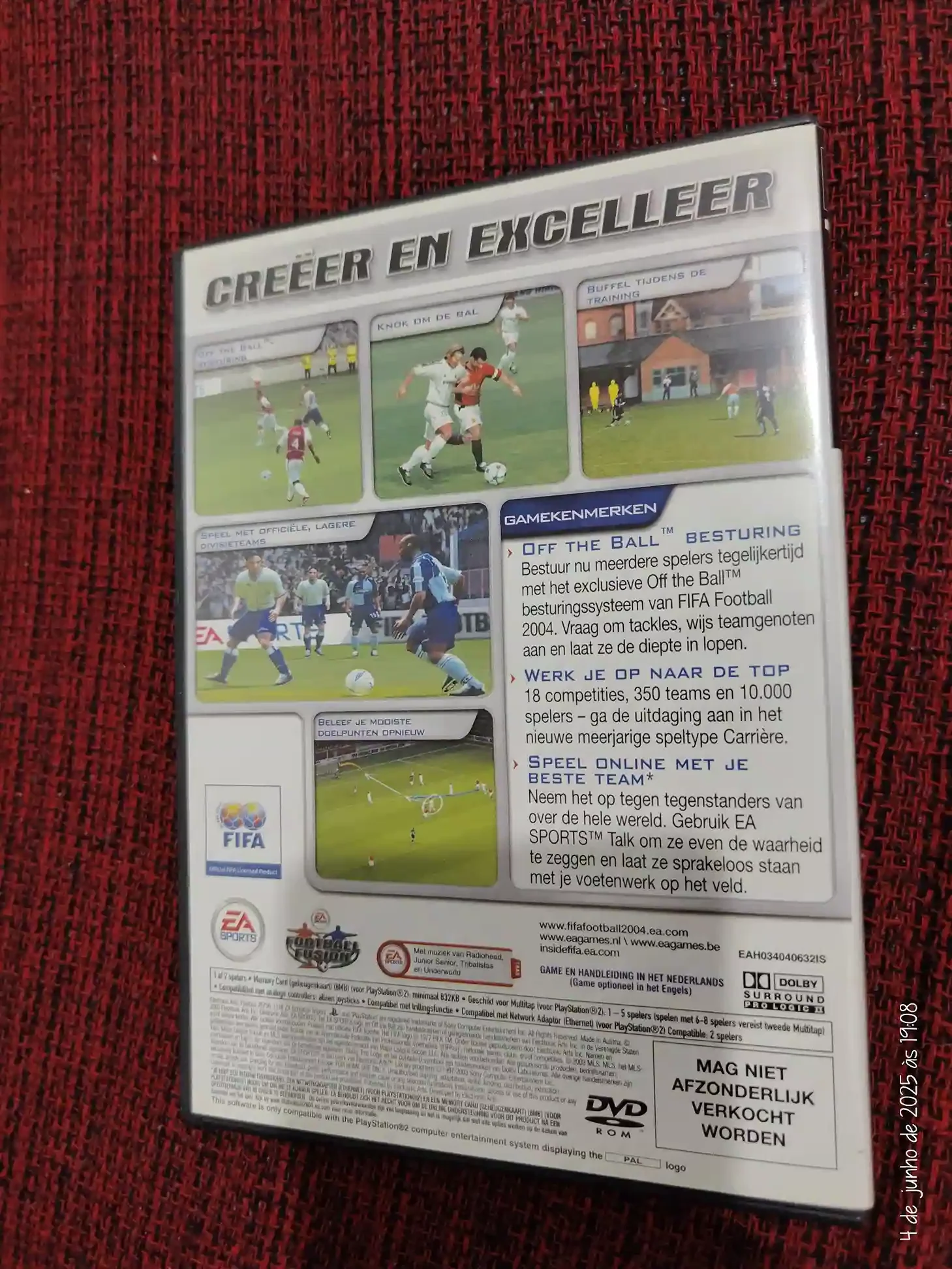 KF/ FIFA 2004 ORIGINAL PS2 49,00 SEGUIDOS DE 6,00
