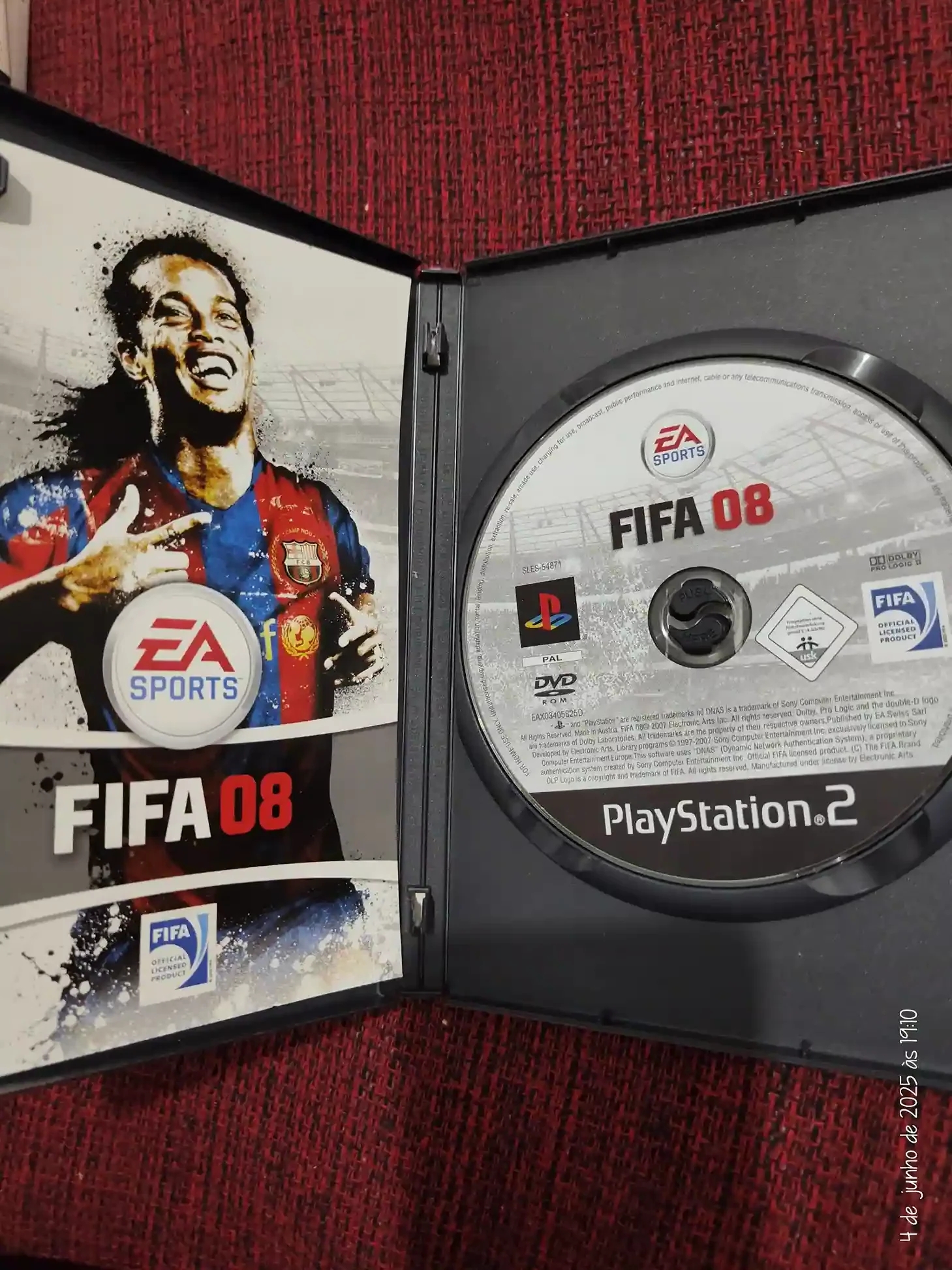 KF/ FIFA 08 PS2 ORIGINAL 49,00 SEGUIDOS DE 6,00