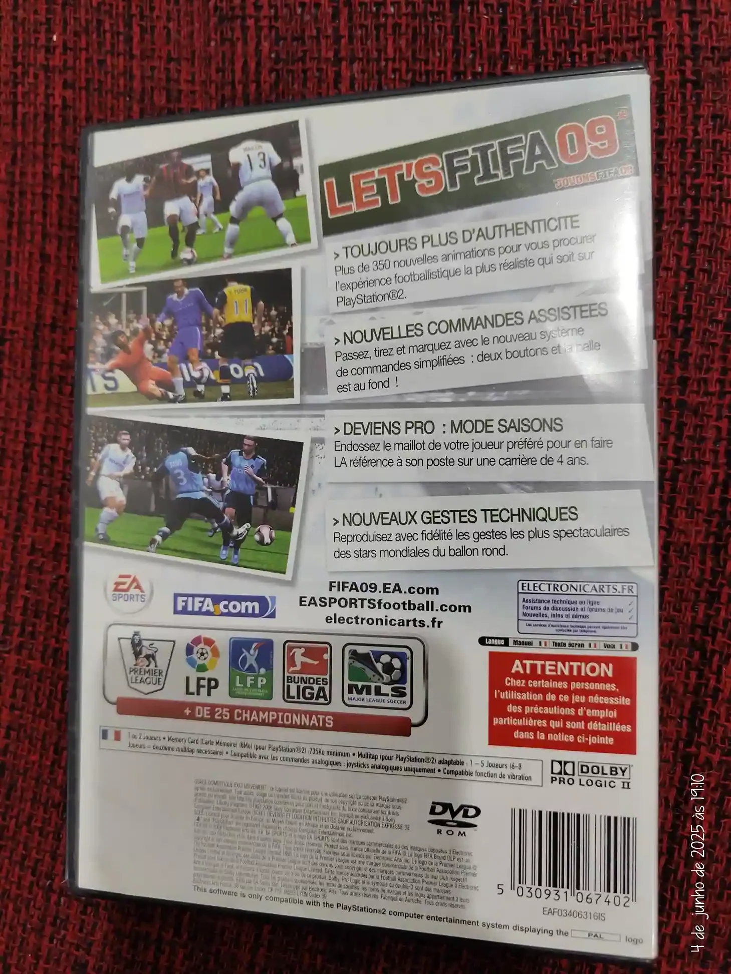 KF/ FIFA 09 PS2 ORIGINAL 49,00 SEGUIDOS DE 6,00