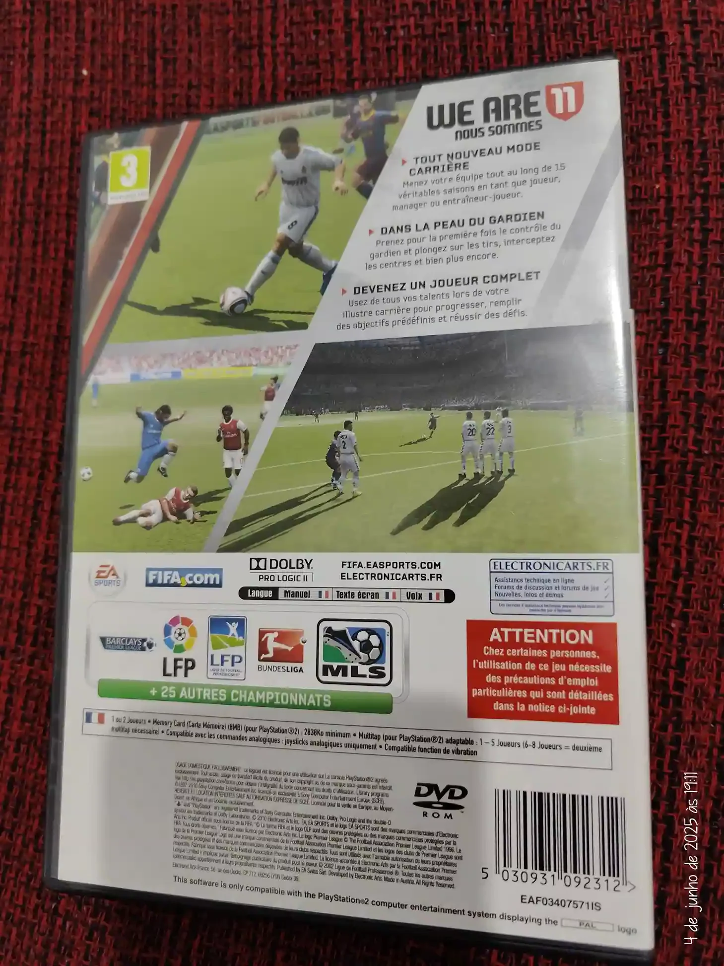 KF/ FIFA 11 ORIGINAL 49,00 SEGUIDOS DE 6,00