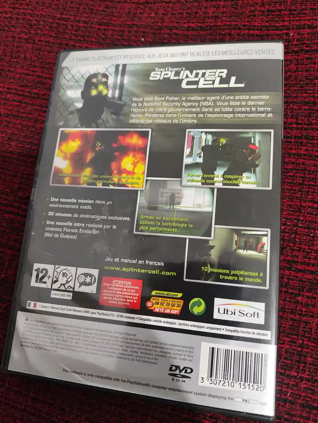 KF/ SPLINTER CELL ORIGINAL 59,00 SEGUIDOS DE 6,00