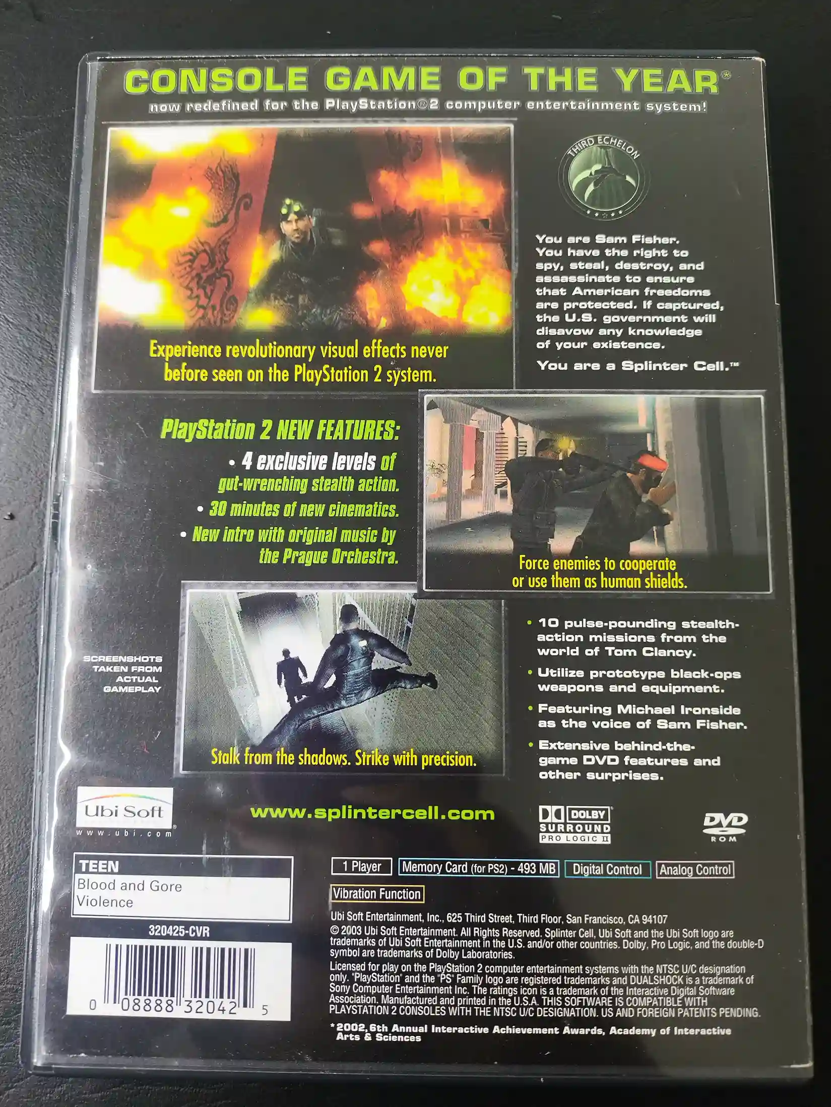 KF/ Jose Cilmar /SPLINTER CELL ORIGINAL 39,00 SEGUIDOS DE 6,00