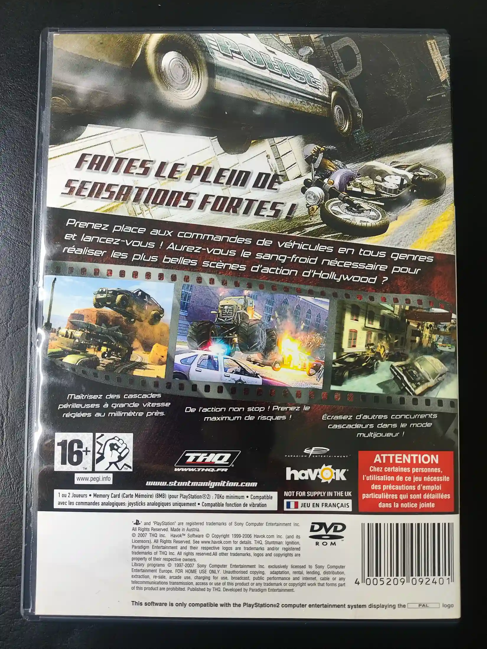 KF/ Victor88 /STUNTMAN ORIGINAL PS2 29,00 SEGUIDOS DE 6,00