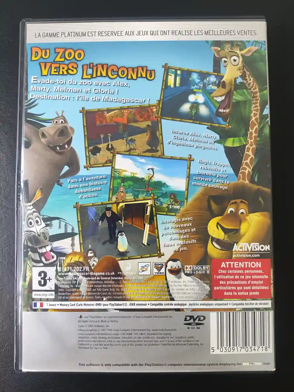 KF/ Victor88 /MADAGASCAR PS2 29,00 SEGUIDOS DE 6,00