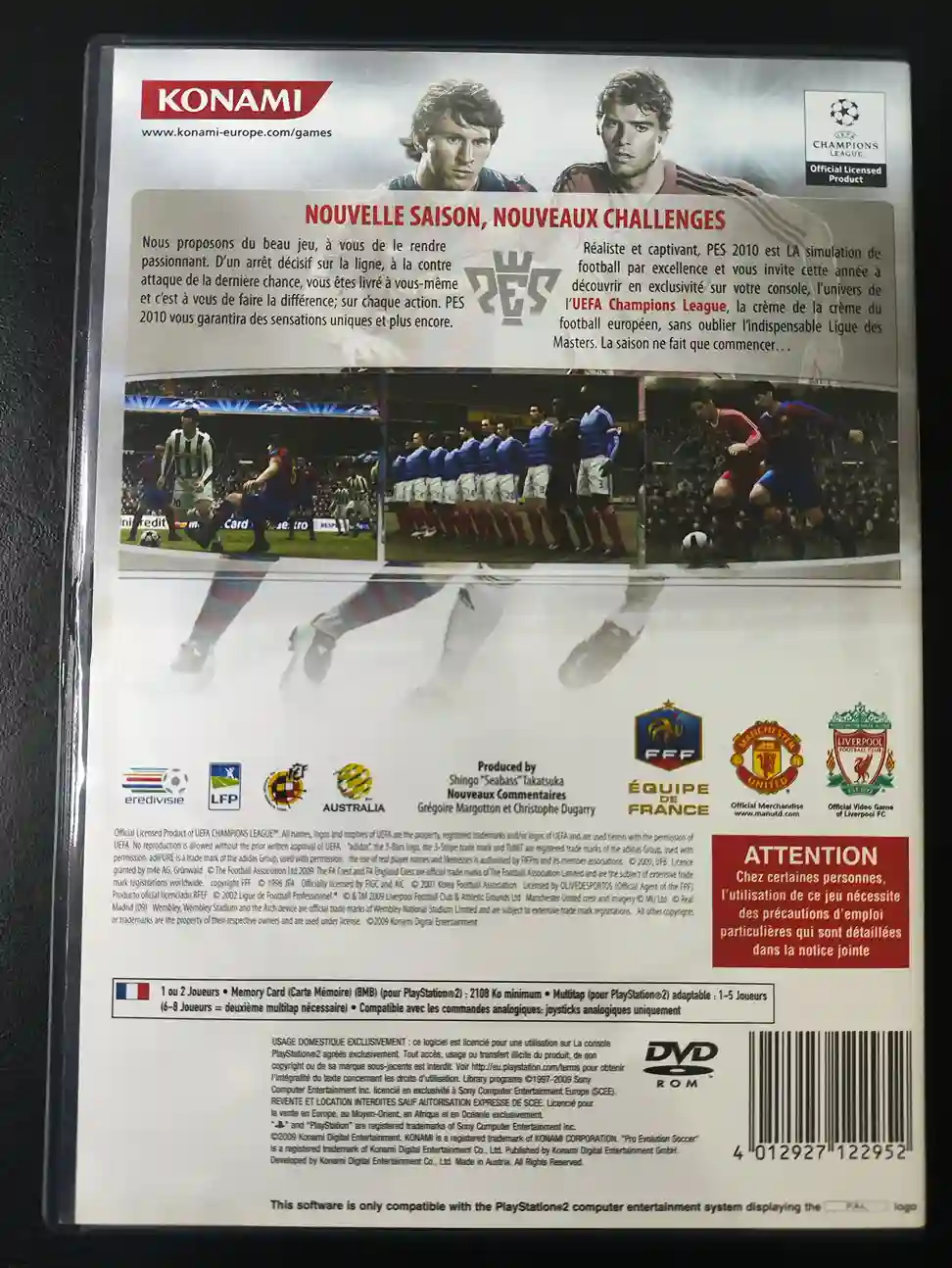 KF/ Joao Paulo Matias /PES 2010 ORIGINAL 49,00 SEGUIDOS DE 6,00