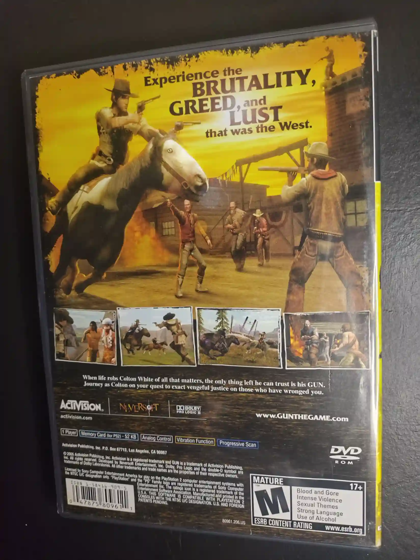 KF/ GUN ORIGINAL DE PS2 149,00 SEGUIDOS DE 7,00