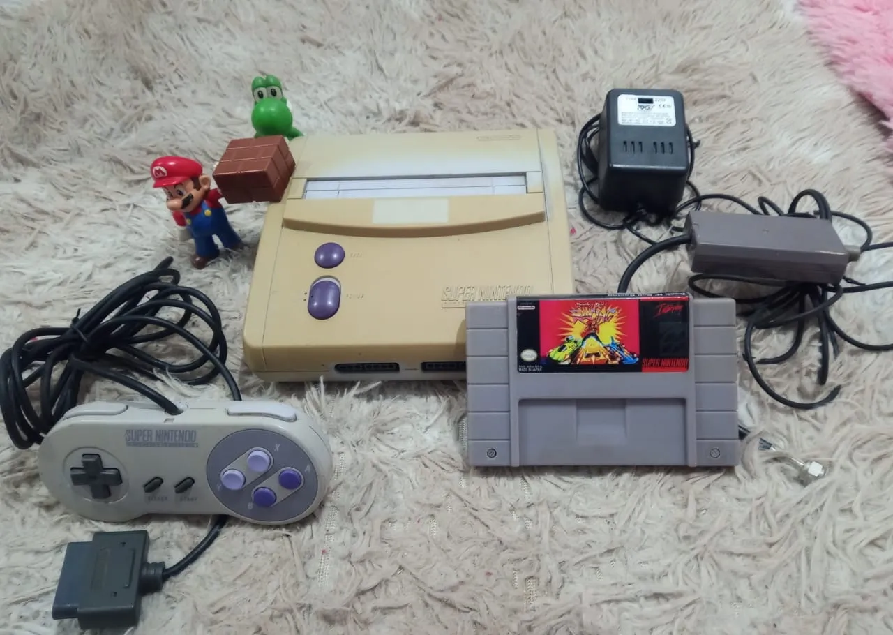 E7/ Victor88 /SNES+CONTROL😍+JOGO, 147,00 SEGUIDOS DE 9,00📦