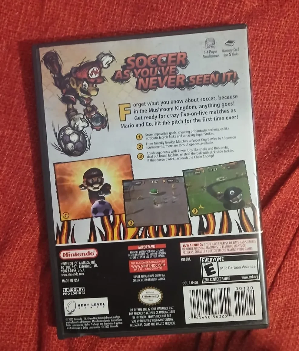 JT/ ORIGINAL MARIO STRIKERS! EUA.GB!😱88,00 SEGUIDOS DE 9,00🚨