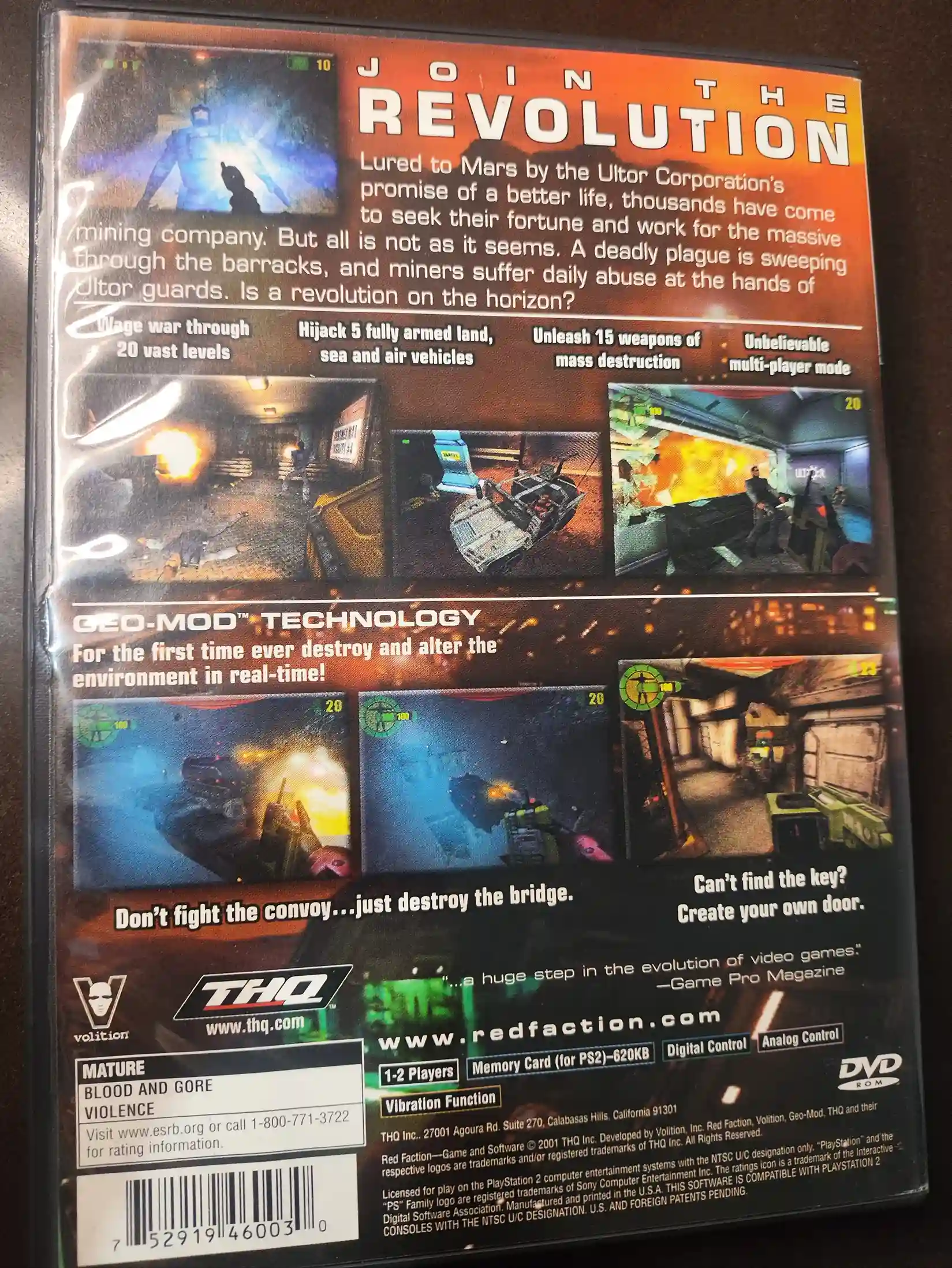KF/ RED FACTION ORIGINAL 69,00 SEGUIDOS DE 6,00