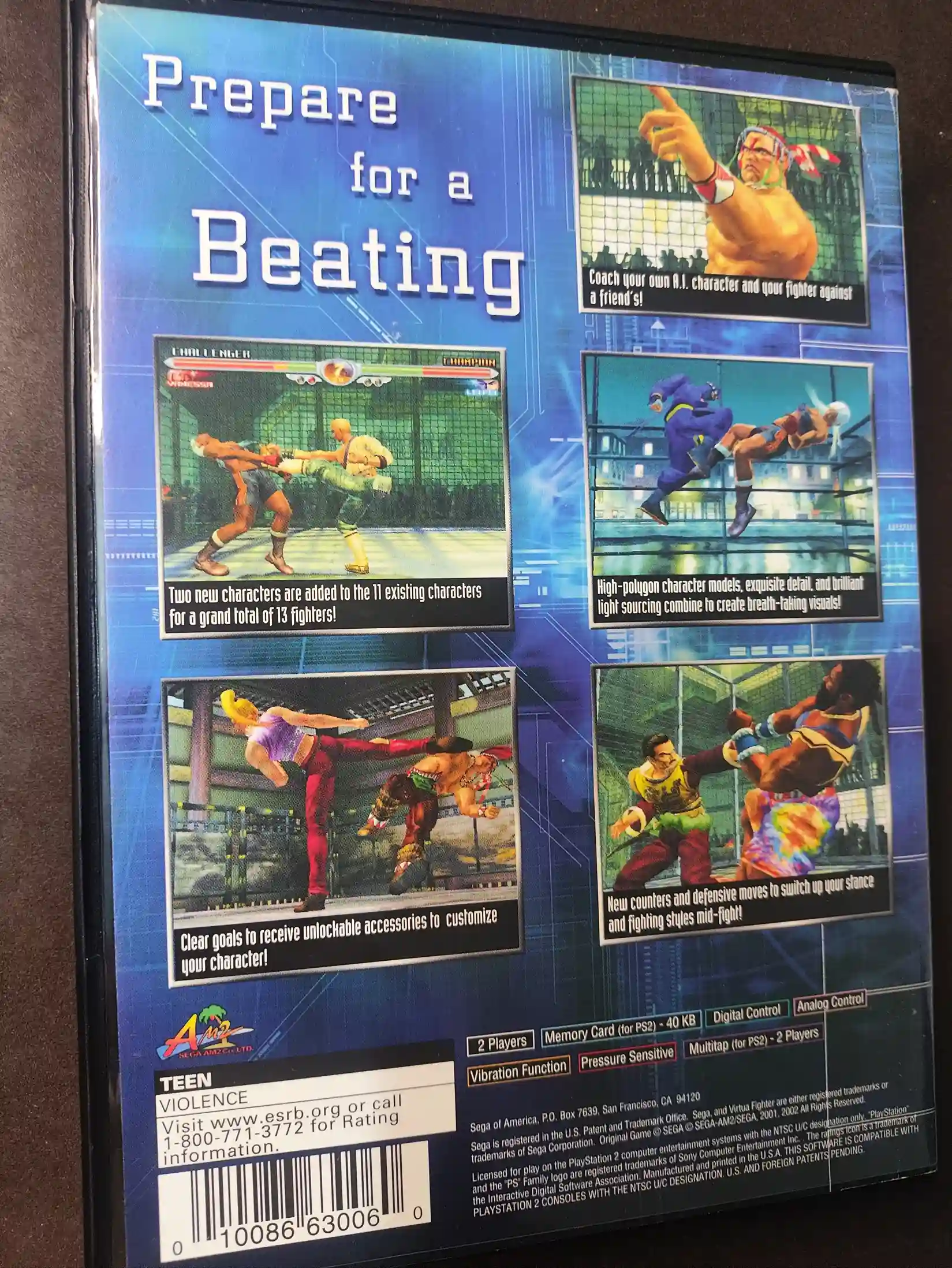 KF/ VIRTUAL FIGHTER 4 ORIGINAL 49,00 SEGUIDOS DE 6,00