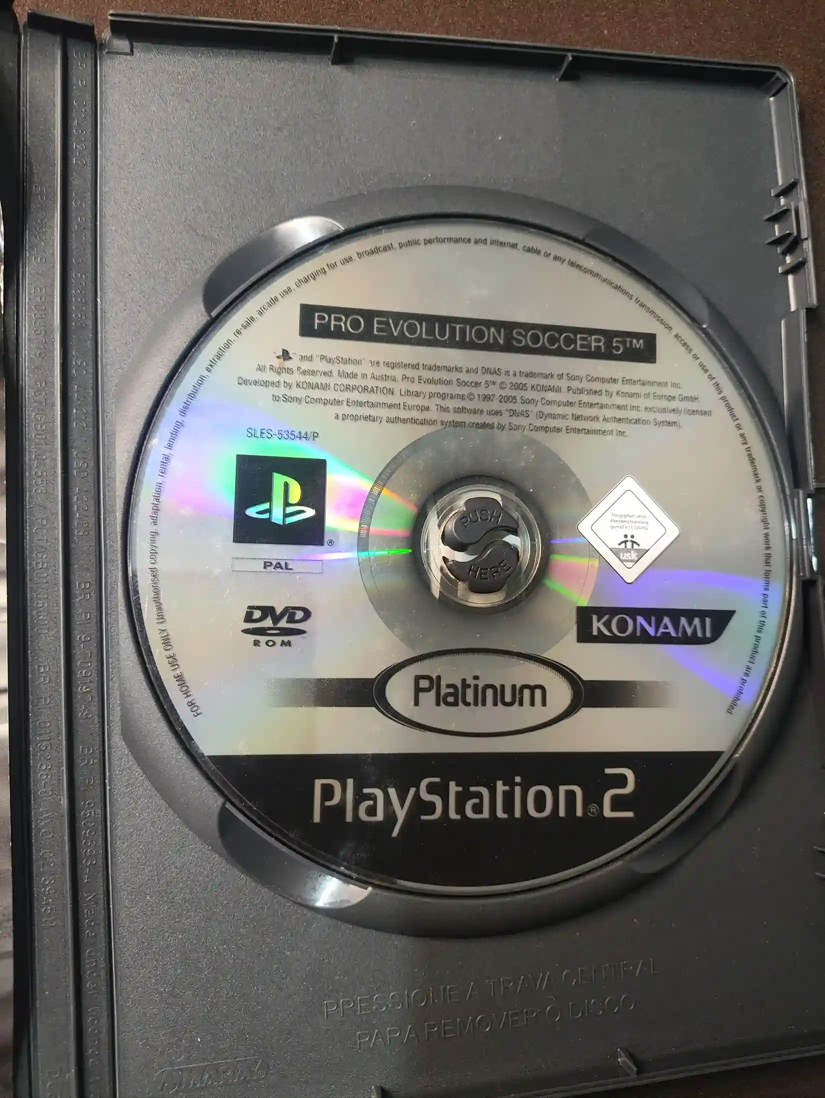 KF/ P.E.S. 5 ORIGINAL PS2 59,00 SEGUIDOS DE 6,00