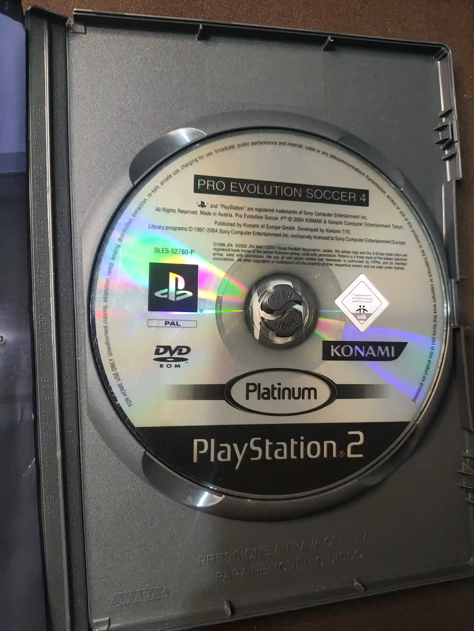 KF/ P.E.S. 4 ORIGINAL PS2 49,00 SEGUIDOS DE 6,00