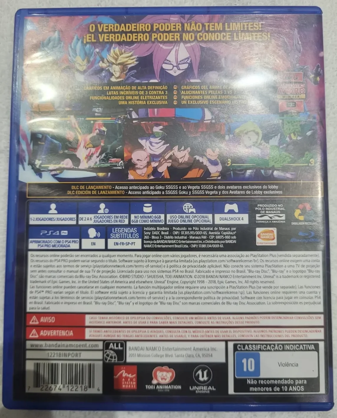 JD/Arthur Coutinho Cunha/ORIGINAL DRAGON BALL PS4!😱59,00 SEGUIDOS DE 7,00🚨