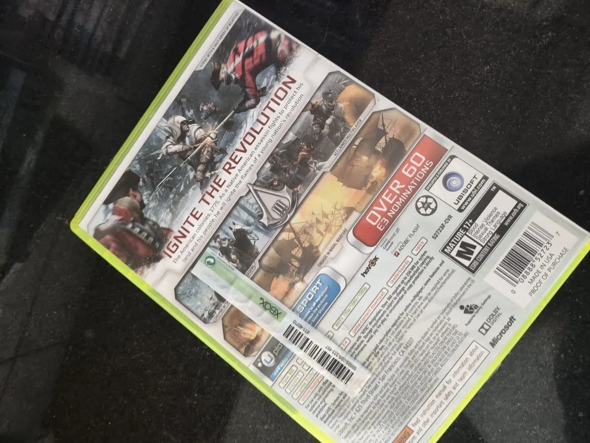 WA/ ASSASSINS CREED 3😱28,00 SEGUIDOS DE 3,00😲