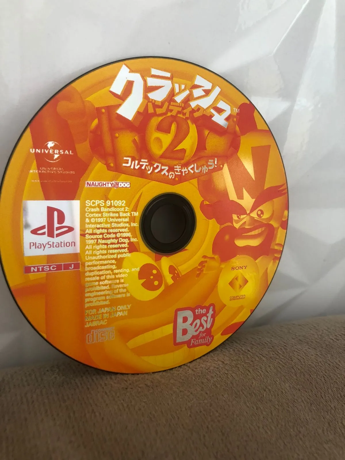 B9/ Gutaum /ORIGINAL CRASH BONDICOOT 2♨️37,00 SEGUIDOS DE 7,00