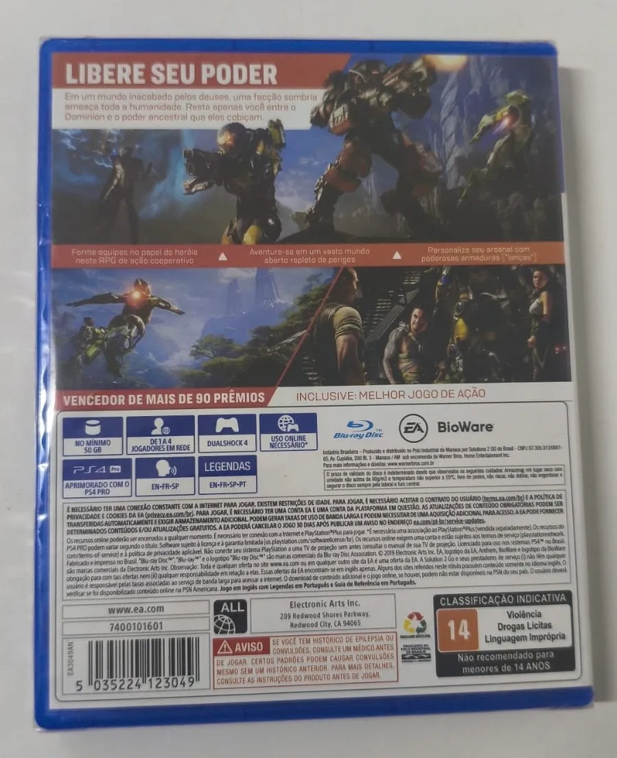 KB/ 17thiagoov /ANTHEM, LACRADO. PS4 ♨️ 31,00 SEGUIDOS DE 5,00♨️