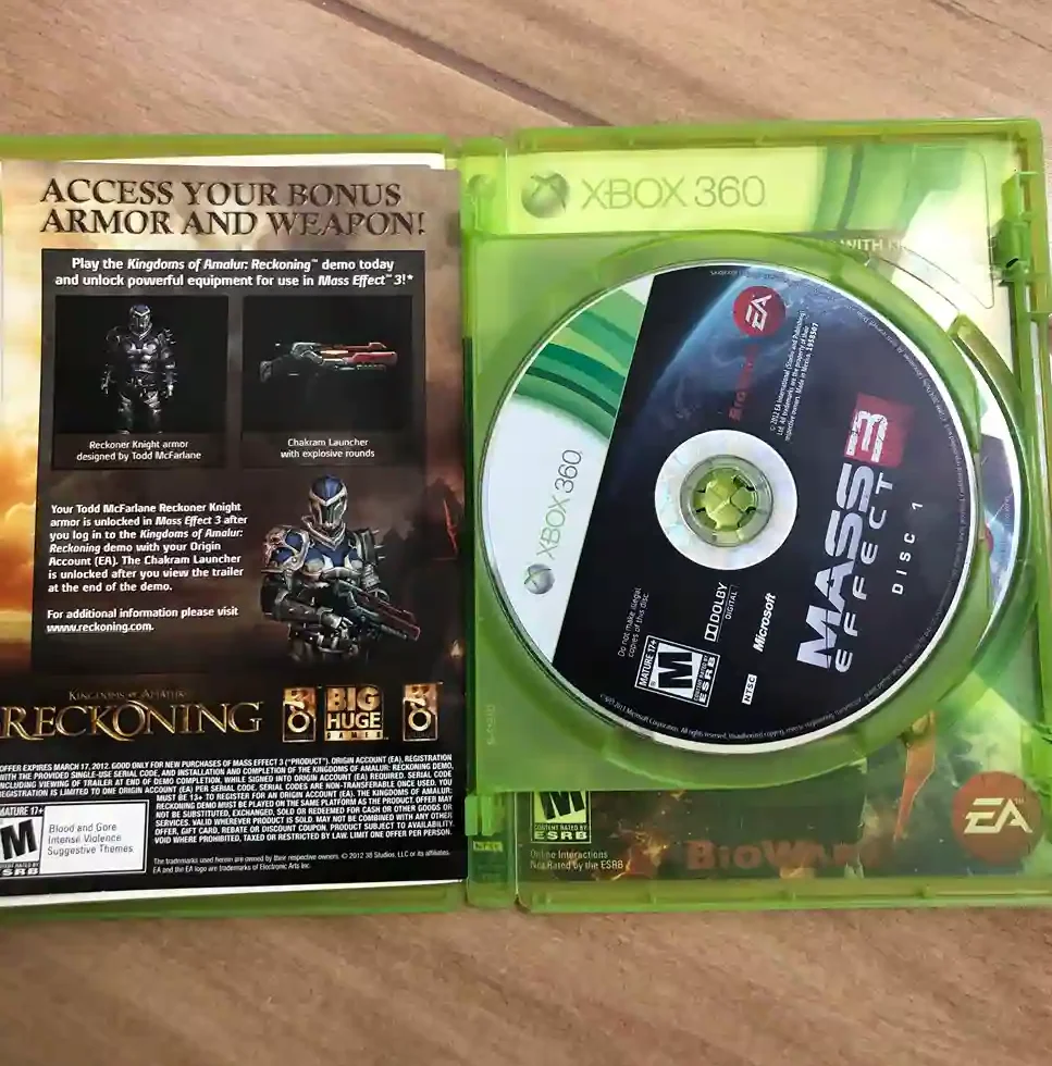 B9/ JOSE CILMAR / MASS EFFECT 3  XBOX 360 🎮 33,00 SEGUIDOS DE 7,00