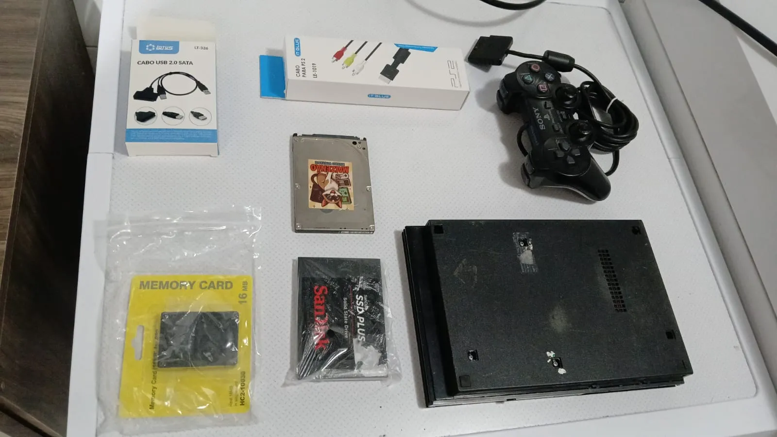 CL/ kevogames /😱PLAYSTATION 2 COM HD 320GB🥳49,00 SEGUIDOS 9,00😲