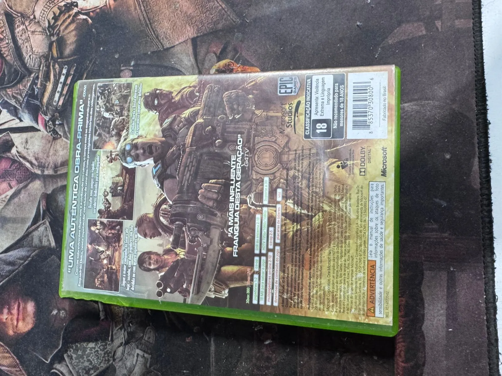 RL/ Julio Cesar Maia Machado /GEARS OF WAR ORIGINAL 18,00 SEGUIDOS DE 4,00