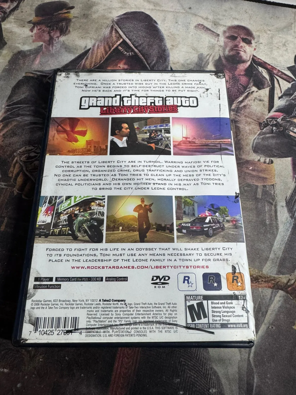 RL/ Paula /GTA LIBERTY CITY STORIES PS2 ORIGINAL 17,00 SEGUIDOS DE 3,00