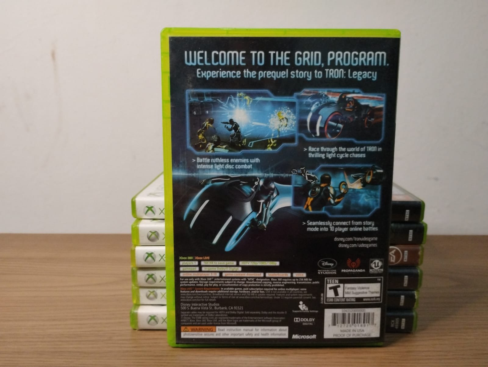 FH/ Julio Cesar Maia Machado / ORIGINAL TRON EVOLUTION XBOX 360 26,00 SEGUIDOS DE 3,00
