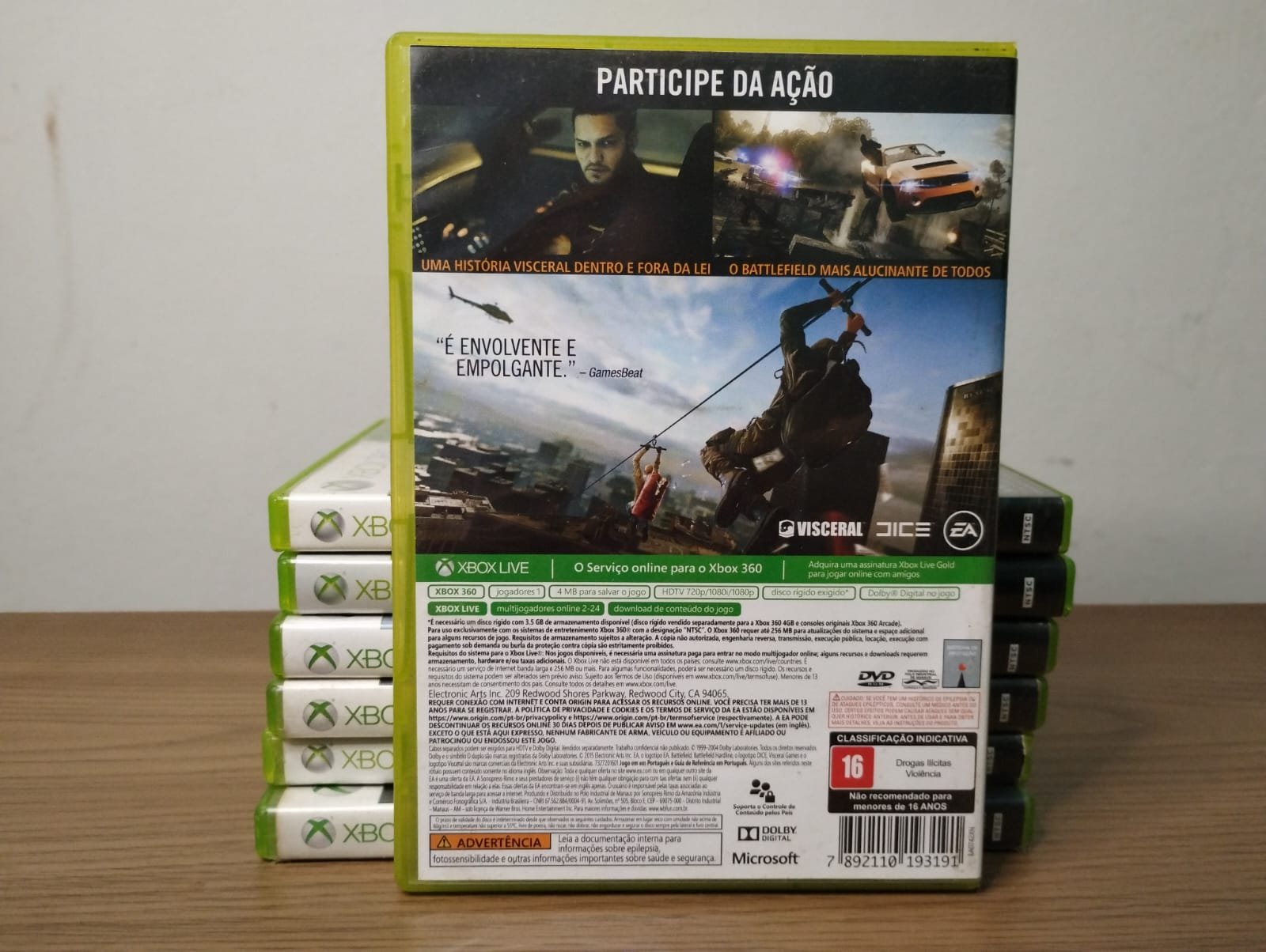 FH/ ORIGINAL BATTLEFILD HARDLINE XBOX 360 29,00 SEGUIDOS DE 3,00