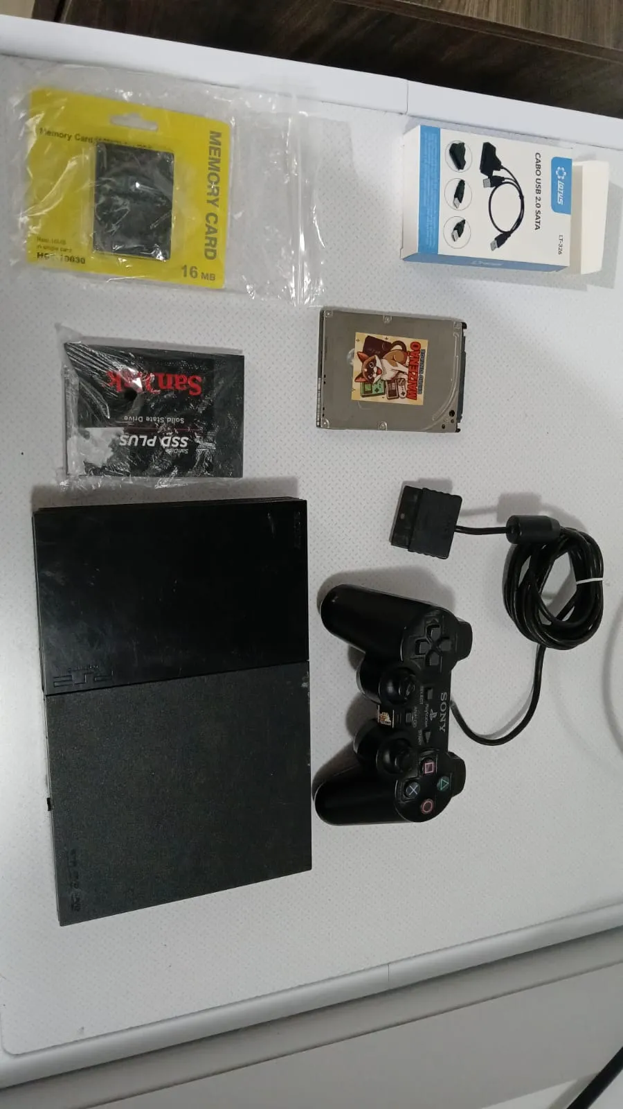 CL/ kevogames /😱PLAYSTATION 2 COM HD 320GB🥳49,00 SEGUIDOS 9,00😲