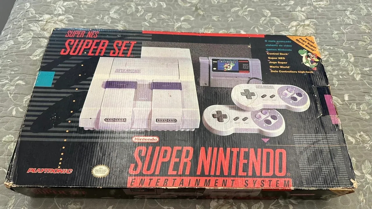 R9/ Aldebas /SUPER NINTENDO 001 NA CAIXA😲377,00 SEGUIDOS DE 27,00♨️
