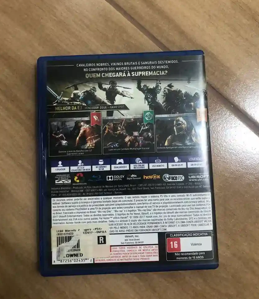 B9/FELIPE FACO/ FOR HONOR PS4 🪓 29,00 SEGUIDOS DE 5,00