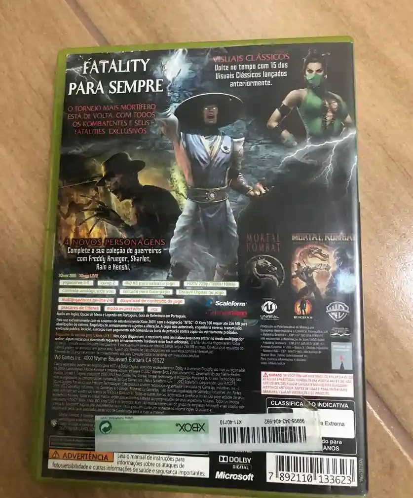 B9/ GILSONGZ/ ORIGINAL MORTAL KOMBAT 360 🎮 44,00 SEGUIDOS DE 9,00