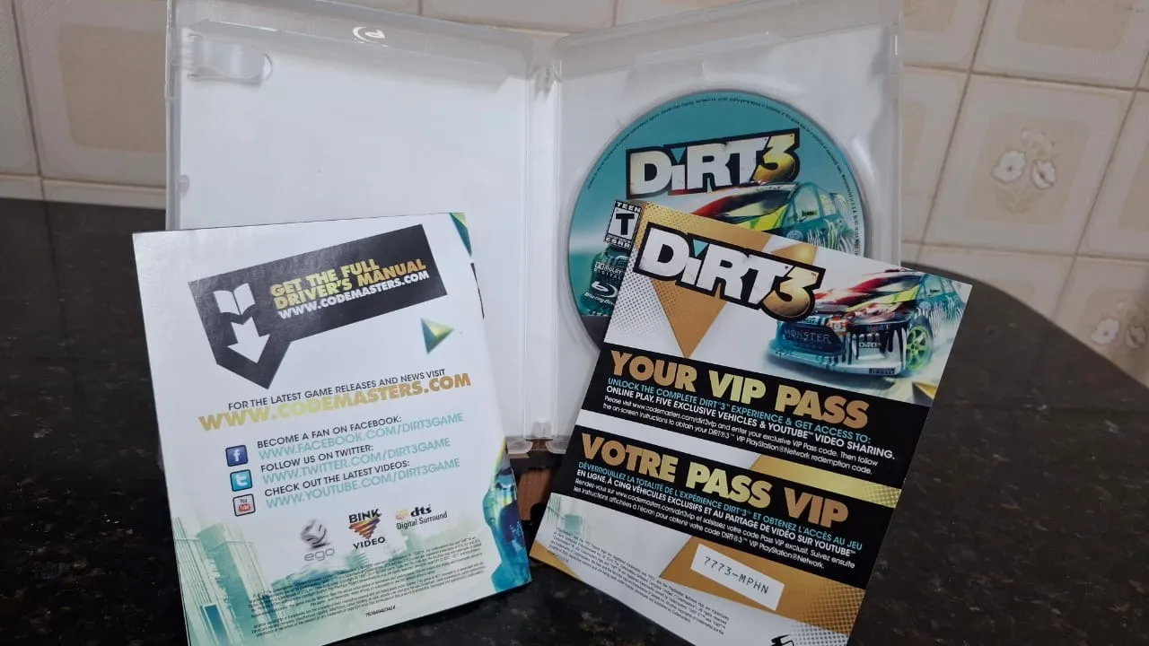 RT/ 17thiagoov /DIRT 3 PLAYSTATION 3😲29,00 SEGUIDOS DE 9,00