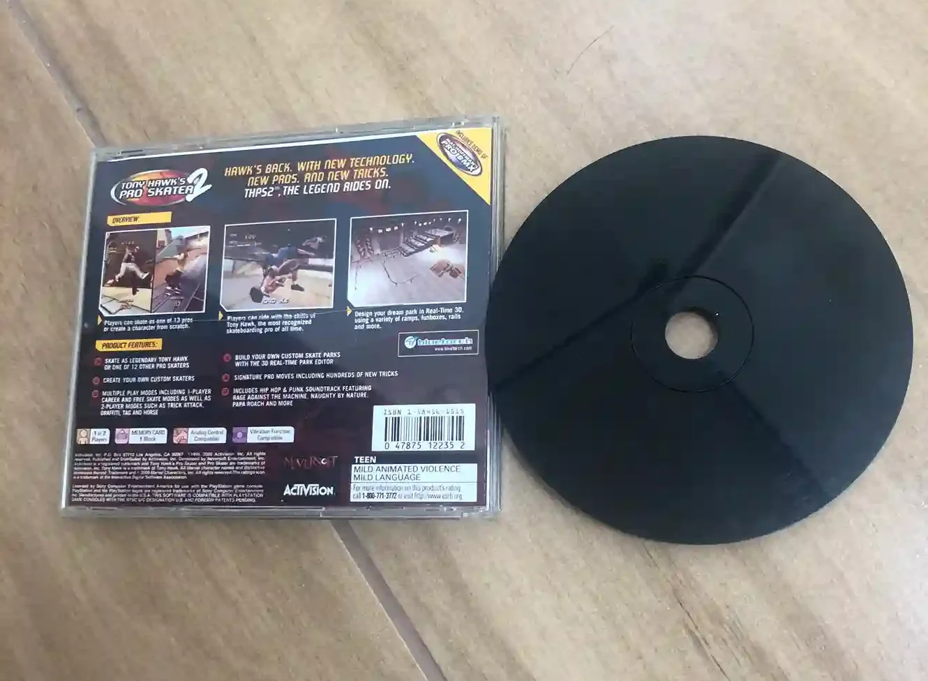 B9/ERICK TORRES/ ORIGINAL USA TONY HAWK´S 2 PS1 🔥 48,00 SEGUIDOS DE 15,00