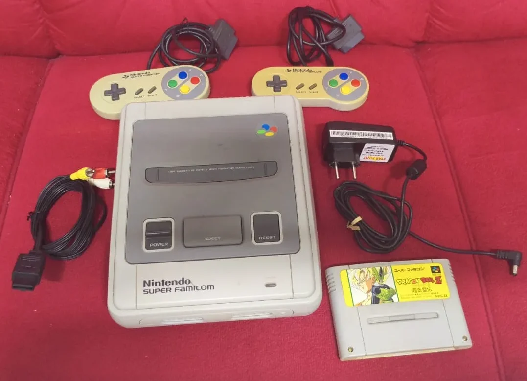 CX/ LINDO SUPER NES+JOGO😯109,00 SEGUIDOS DE 37,00