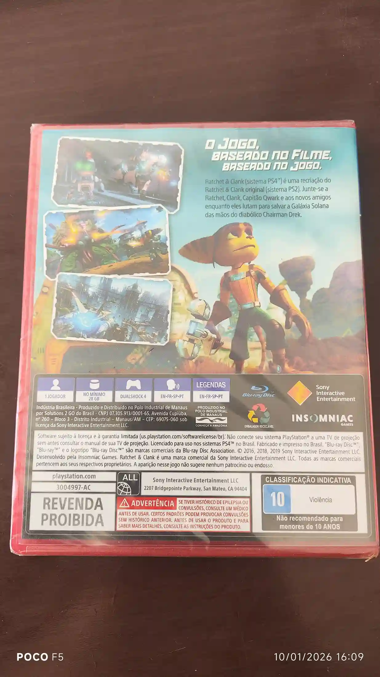 KF/ 17thiagoov/ RATCHET&CLANK PS4 LACRADO 36,00 SEGUIDOS DE 6,0