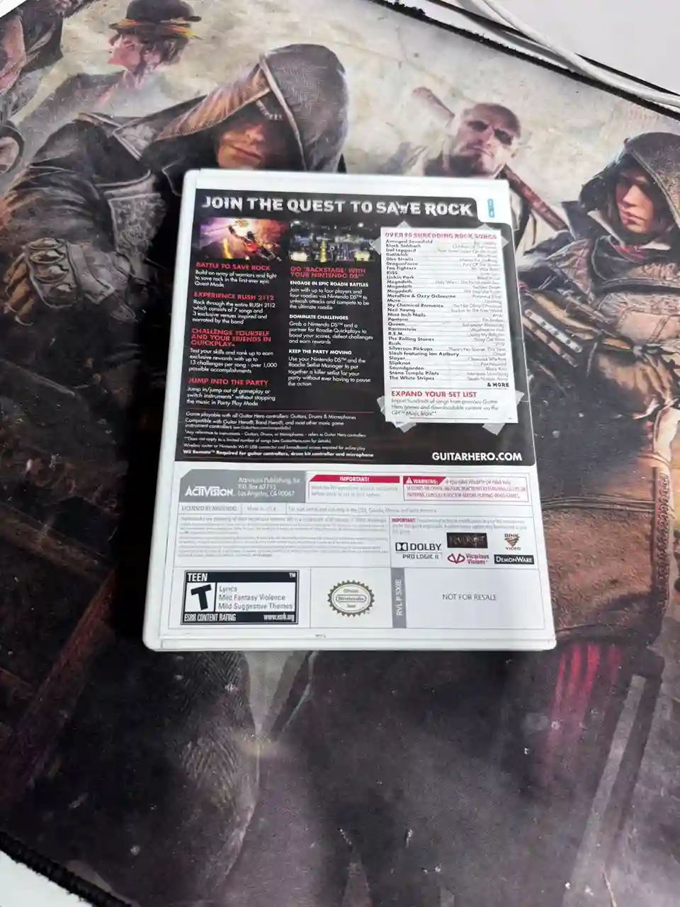 RL/ Gisele /😱JOGO GUITTAR HERO ORIGINAL WII 37,00 SEGUIDO DE 9,00