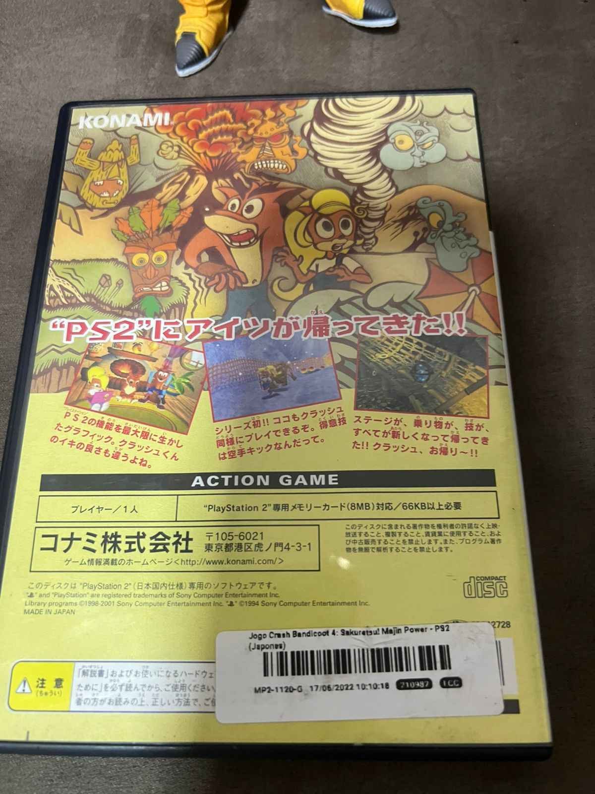 CB/ CRASH BANDICOOT 4 JP, PS2 ORIGINAL 78 SEGUIDOS DE 7,00😍