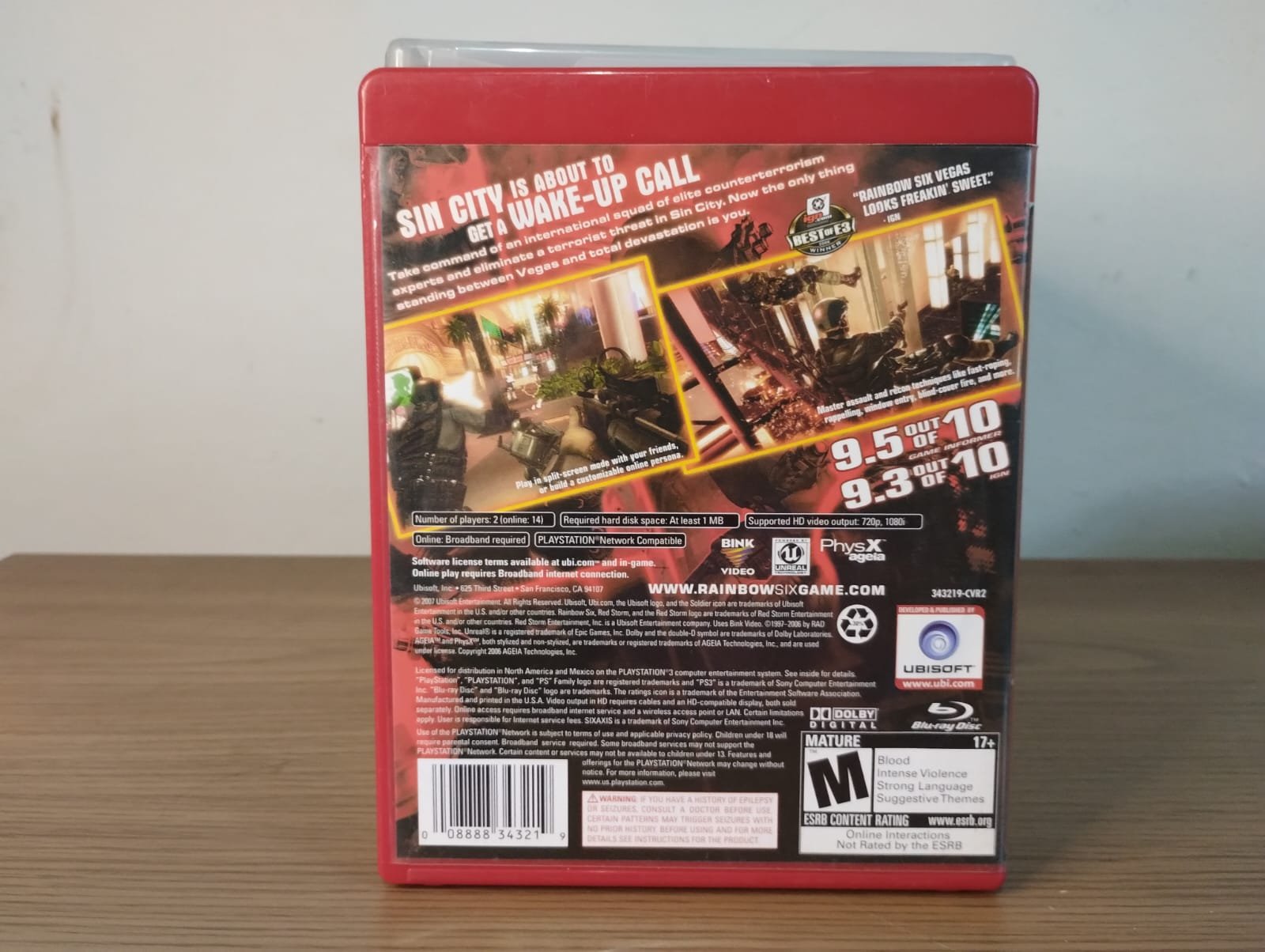 FH/ ORIGINAL RAINBOW SIX VEGAS 23,00 SEGUIDOS DE 3,00