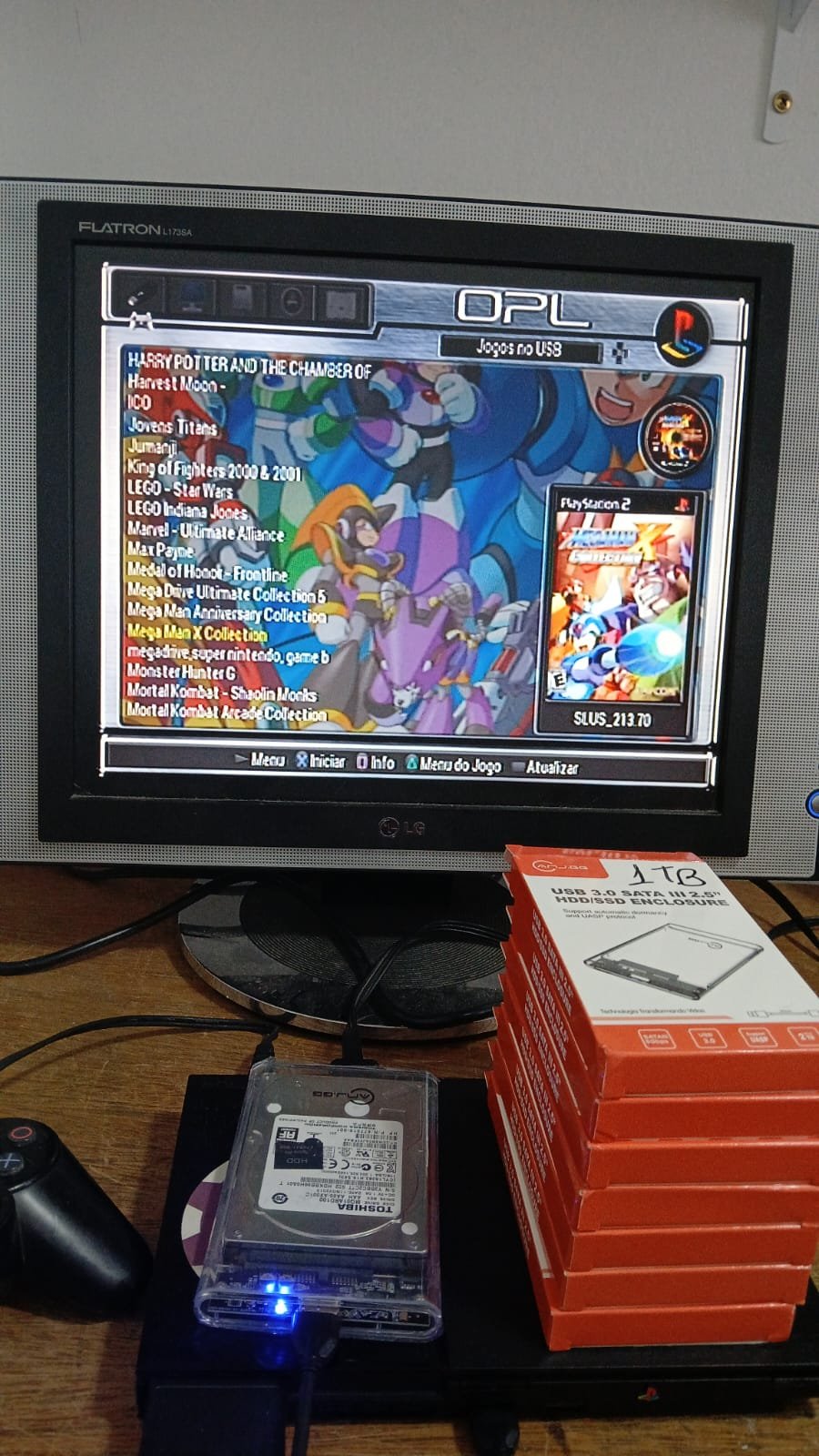 CL/  LFERNANDO / HD 1 TB COM JOGOS PS2, 88,00 SEGUIDOS 28,00