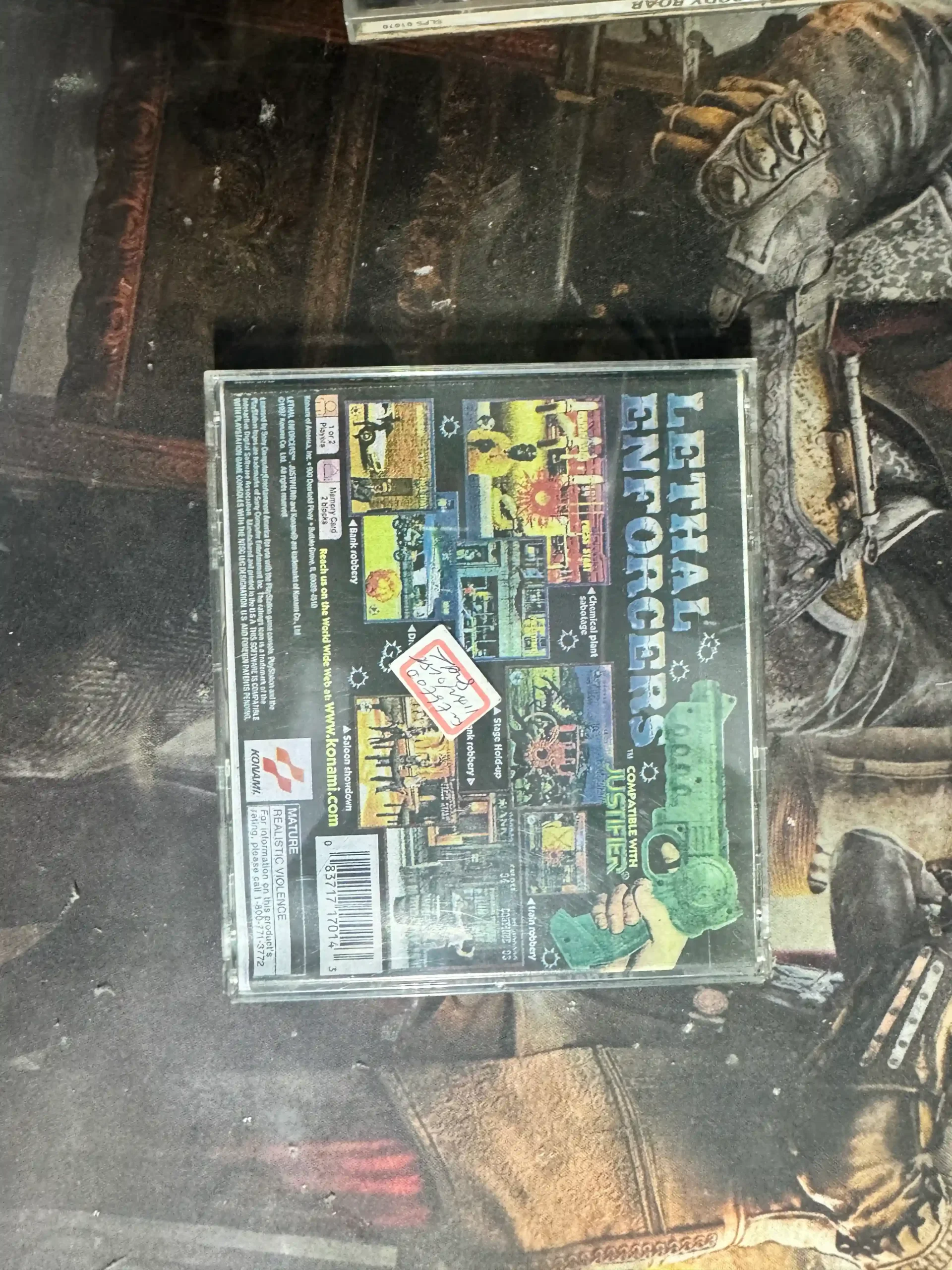 RL/ SAI DA FRENTE/ JOGO PS1 LETAL ENFORCERS 21,00 SEGUIDOS DE 11,00