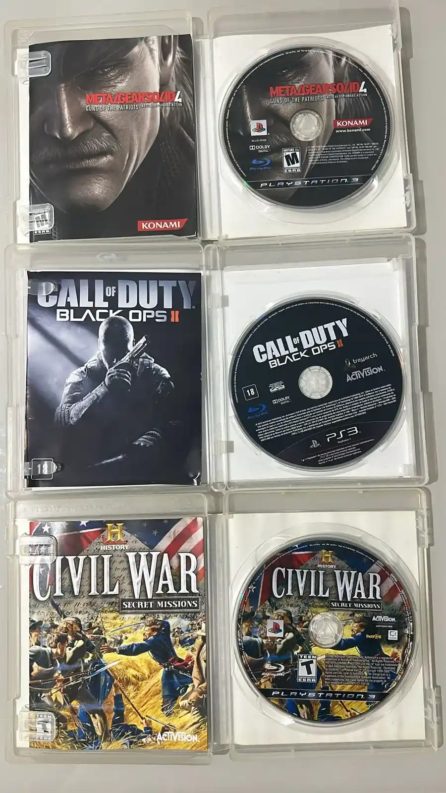 NR/ 3 JOGOS PS3 SONY 39,00 SEGUIDOS DE 9,00