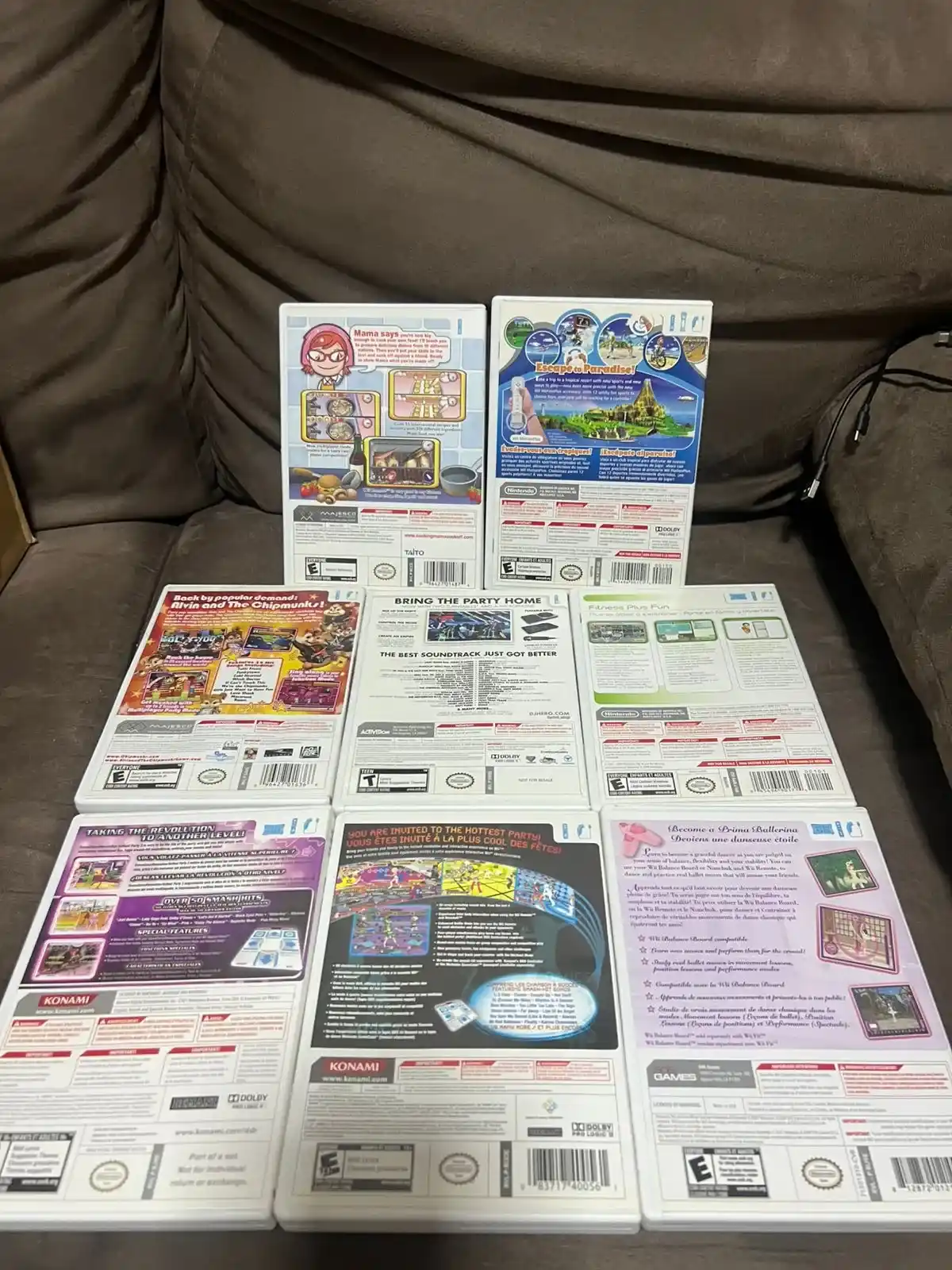 CB/ LOTE DE JOGOS WII ORIGINAIS, 98 SEGUIDOS DE 7,00