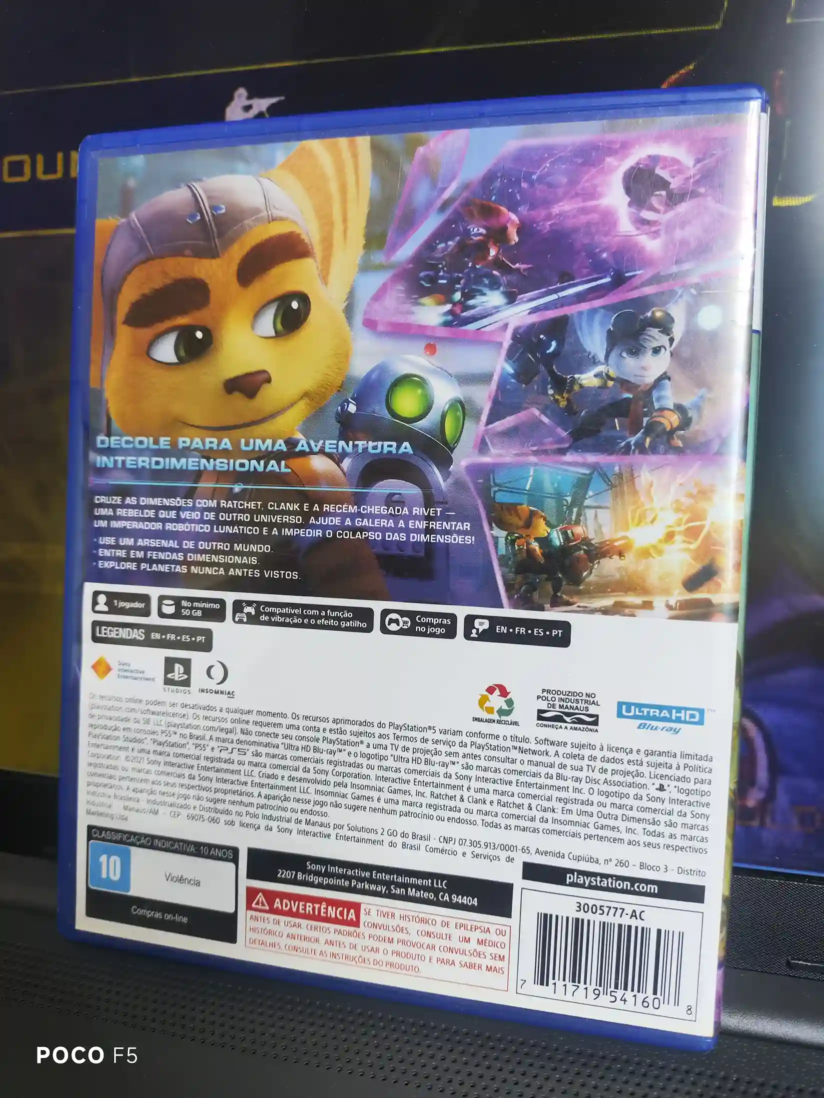 KF/ William Jaime Perez de Araujo Junior/ RATCHET E CLANK PS5 69,00 SEGUIDOS DE 6,00