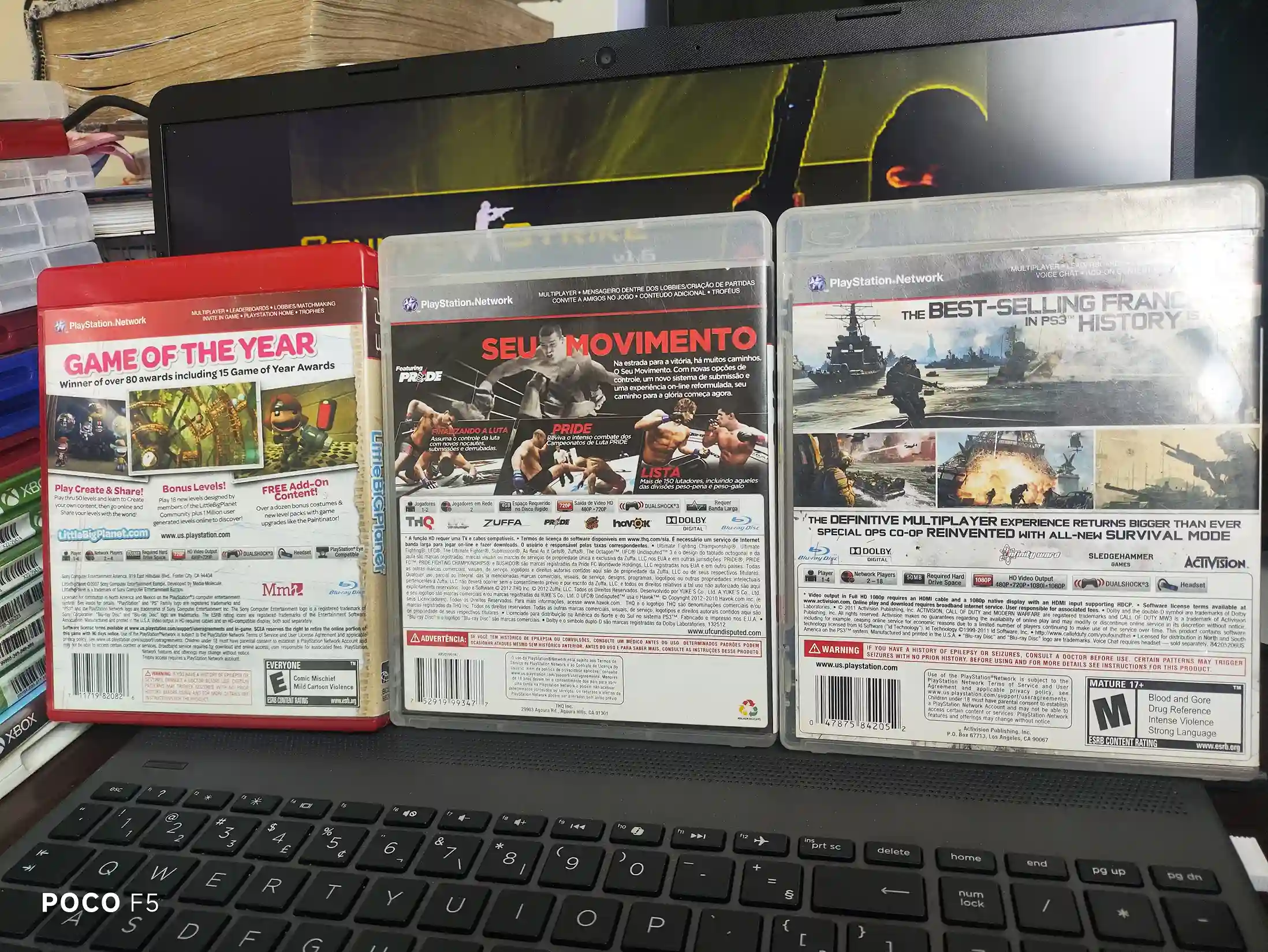 KF/ LOTE JOGOS PS3 49,00 SEGUIDOS DE 6,00